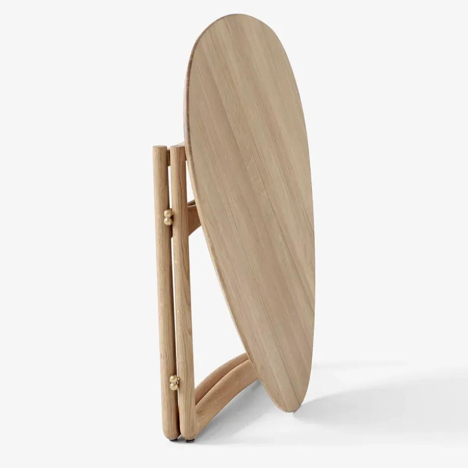 Mesa auxiliar Drop Leaf HM5, Oiled oak