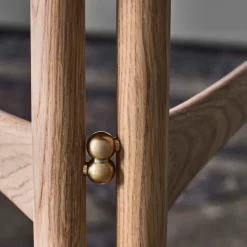 Mesa auxiliar Drop Leaf HM5, Oiled oak