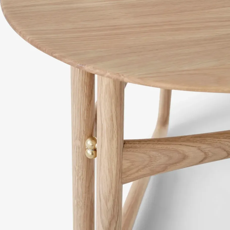 Mesa auxiliar Drop Leaf HM5, Oiled oak