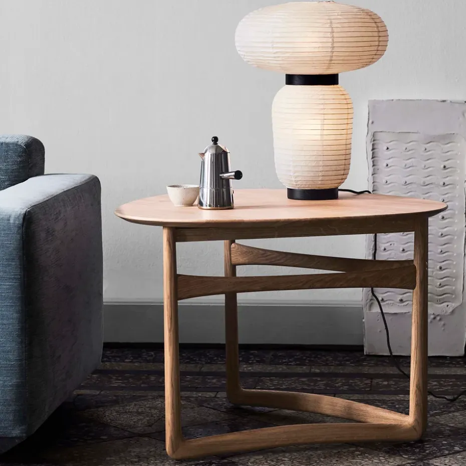 Mesa auxiliar Drop Leaf HM5, Oiled oak