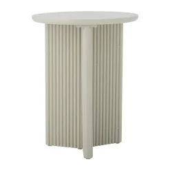 Mesa auxiliar Edith Ø40 cm, Blanco