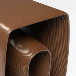 Mesa auxiliar Eel 38x40 cm, Chocolate