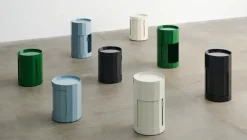 Mesa auxiliar Facet Cabinet high pies/ruedas 66 cm, Spinach green