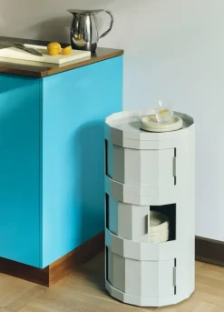 Mesa auxiliar Facet Cabinet 30, Misty grey