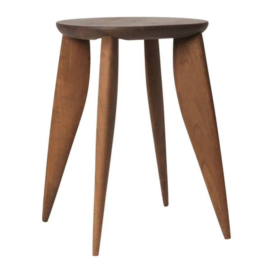 Mesa auxiliar Feve , Nogal, 42×42×45 cm