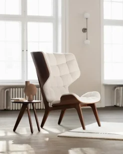 Mesa auxiliar Fin Ø40 cm, Dark smoked oak