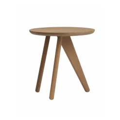 Mesa auxiliar Fin Ø40 cm, Light smoked