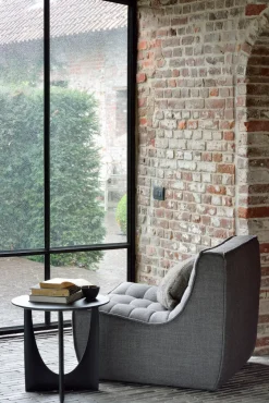 Mesa auxiliar Geometric, Roble negro Ø51