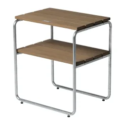 Mesa auxiliar Grythyttan, Roble aceitado - estructura galvanizada en caliente