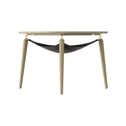 Mesa auxiliar Hang Out, Roble-latón