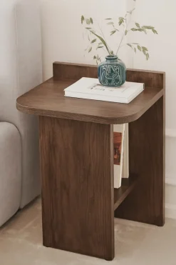 Mesa auxiliar Ismo, Roble oscuro