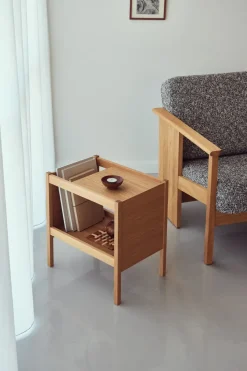 Mesa auxiliar Journal 29x43 cm, Roble