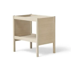 Mesa auxiliar Journal 29x43 cm, Roble blanco