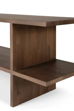 Mesa auxiliar Kabuki , Teak brown