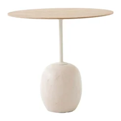 Mesa auxiliar Lato LN9, Oak-Crema diva marble
