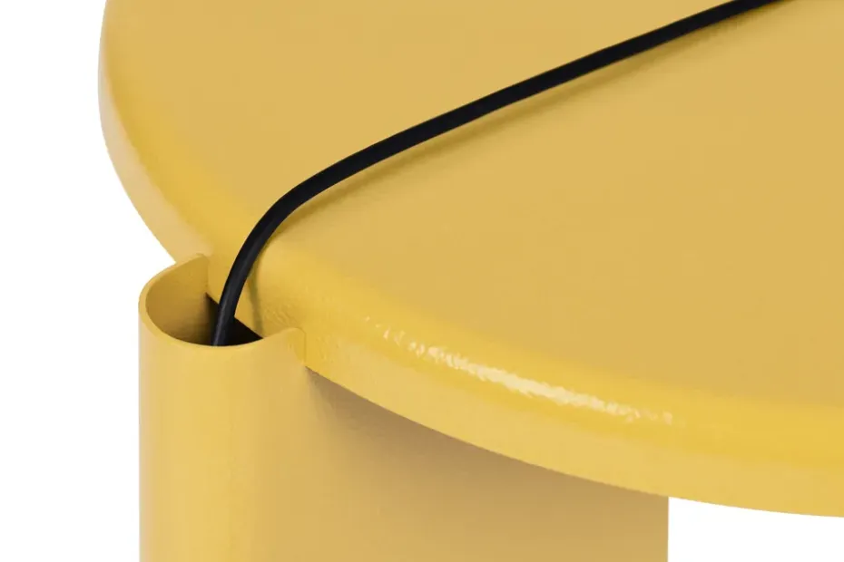 Mesa auxiliar Lolly 56 cm, Ochre yellow gloss
