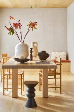 Mesa auxiliar Luova 43 cm, Nogal