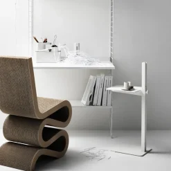 Mesa auxiliar Museum, Blanco