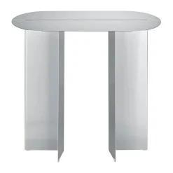 Mesa auxiliar ORU 80x35x75 cm, Acero inoxidable mate