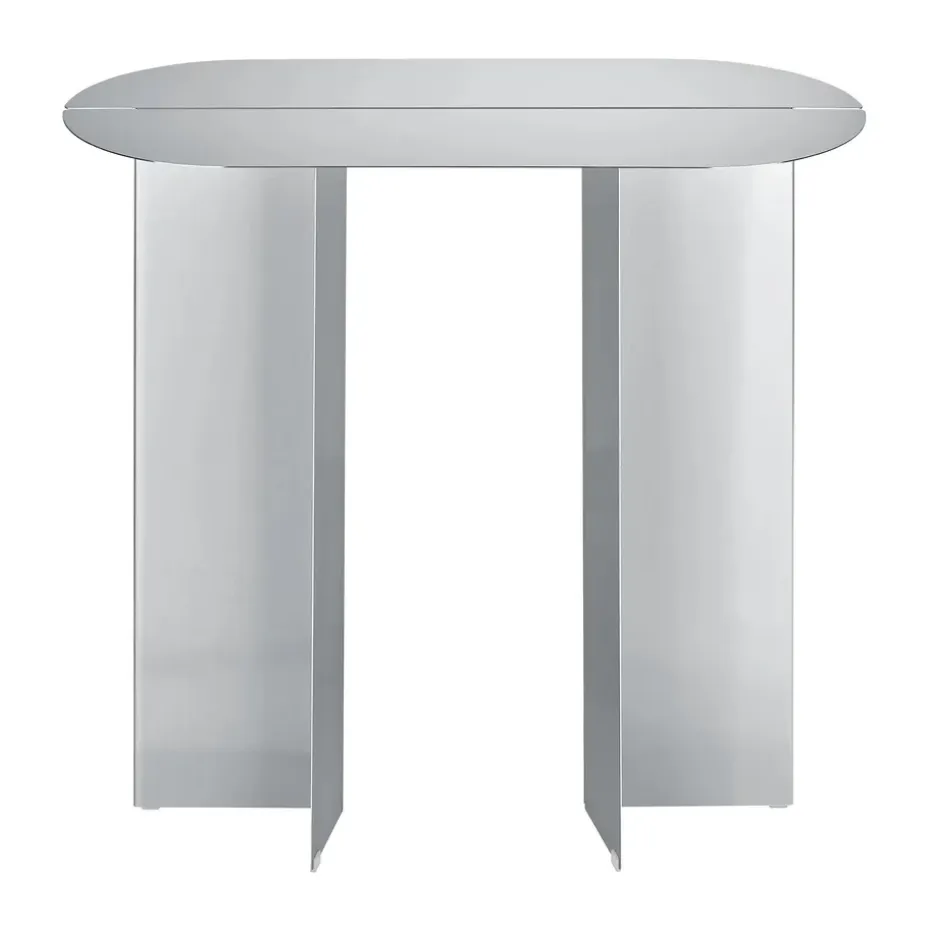 Mesa auxiliar ORU 80x35x75 cm, Acero inoxidable mate