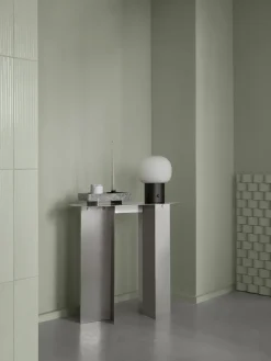 Mesa auxiliar ORU 80x35x75 cm, Acero inoxidable mate