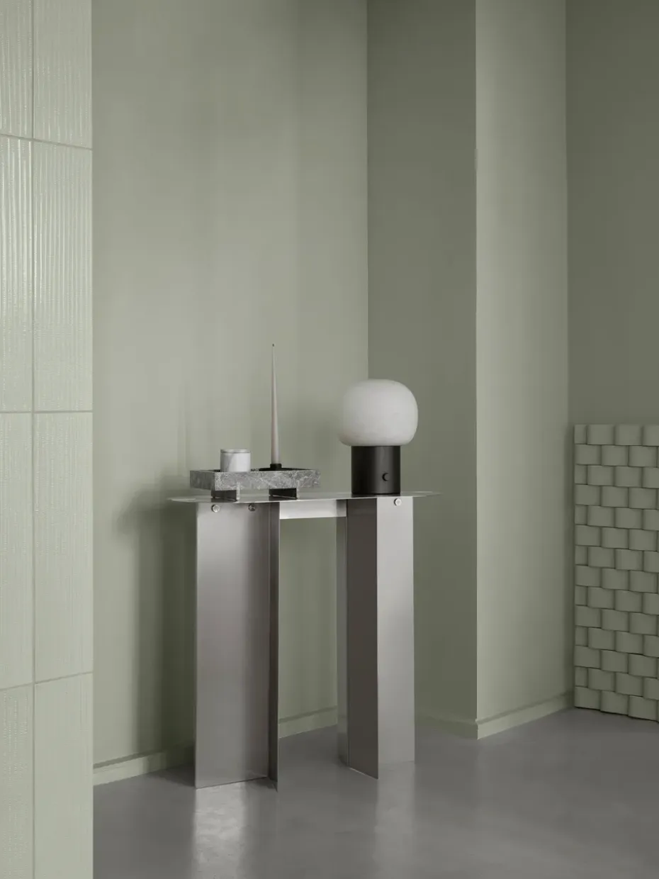 Mesa auxiliar ORU 80x35x75 cm, Acero inoxidable mate