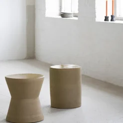 Mesa auxiliar Pawn 39 cm, Beige