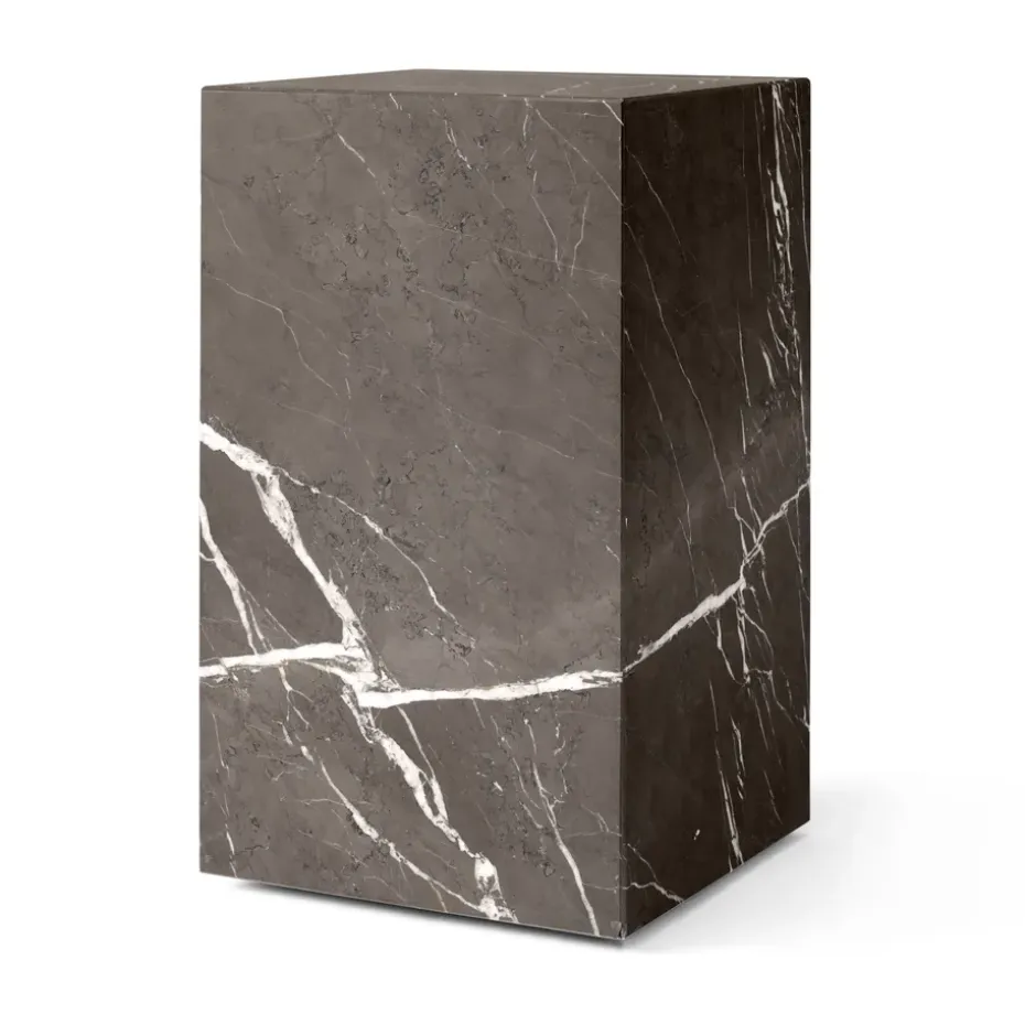 Mesa auxiliar Plinth tall 30x30x51 cm, Brown, pino