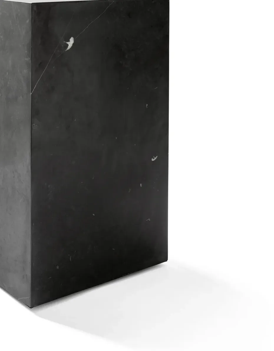 Mesa auxiliar Plinth tall 30x30x51 cm, Black, pino