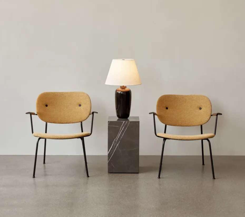 Mesa auxiliar Plinth tall 30x30x51 cm, Black, pino