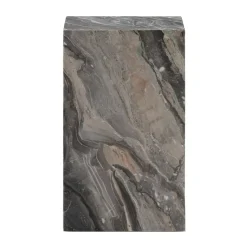 Mesa auxiliar Plinth tall 30x30x51 cm, Grey galaxy