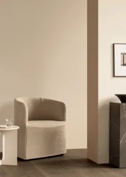 Mesa auxiliar Plinth tall 30x30x51 cm, Grey galaxy