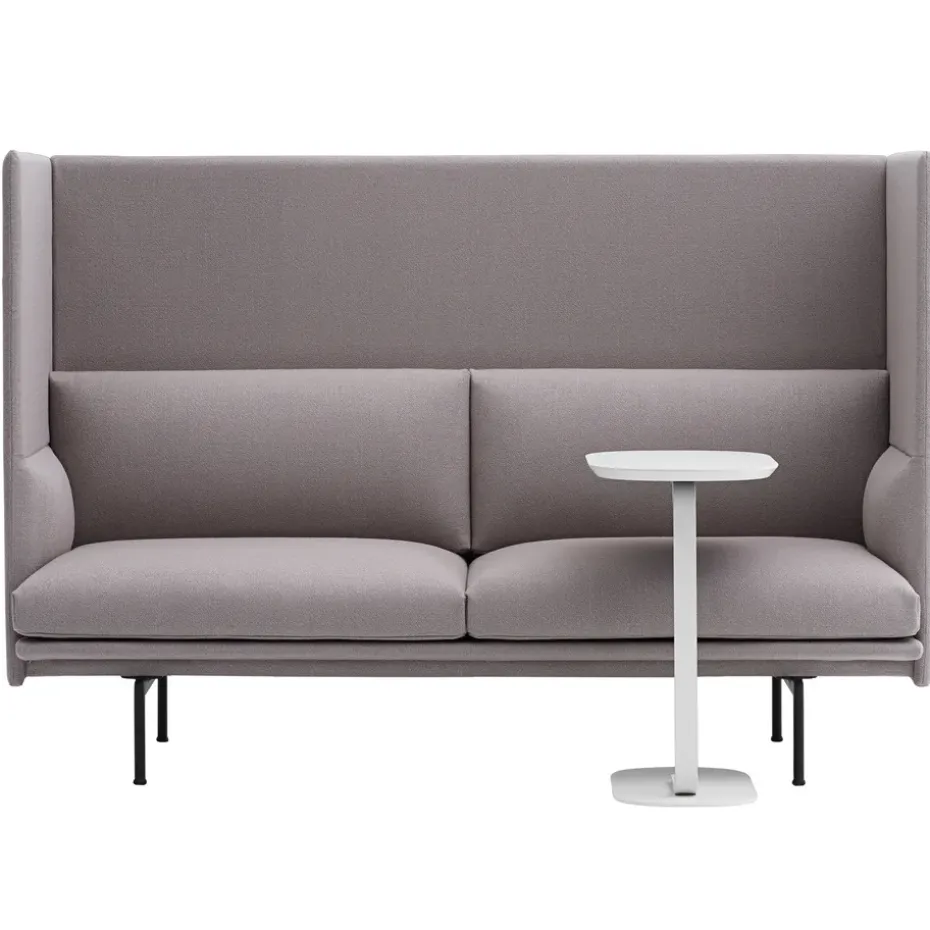 Mesa auxiliar Relate 60,5 cm, Offwhite (blanco)