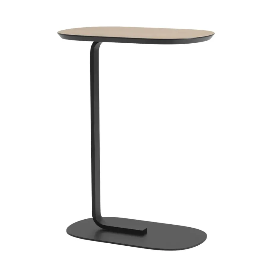 Mesa auxiliar Relate 73,5 cm, Oak veneer-Black