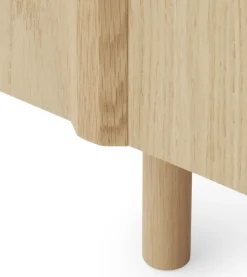 Mesa auxiliar Rib 45x159 cm, Oak