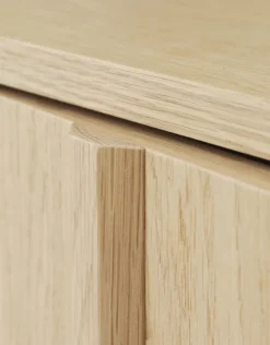 Mesa auxiliar Rib 45x159 cm, Oak