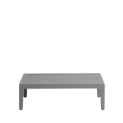 Mesa auxiliar Santander 75x43x24 cm, Gris aluminio