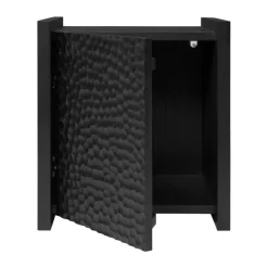 Mesa auxiliar Scarni, Fresno tintado oscuro, 38×40×45 cm