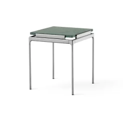 Mesa auxiliar Sett LN11, Verde guatemala-dark chrome