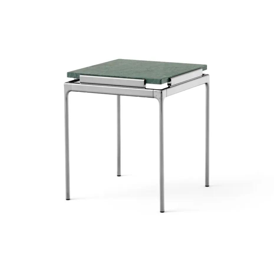 Mesa auxiliar Sett LN11, Verde guatemala-dark chrome