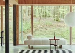 Mesa auxiliar Shim coffee table Ø45 cm, Bordeaux