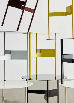 Mesa auxiliar Shim coffee table Ø45 cm, Custard