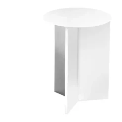 Mesa auxiliar Slit high Ø35 cm, White
