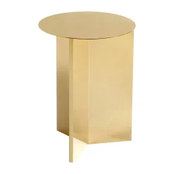 Mesa auxiliar Slit high Ø35 cm, Brass