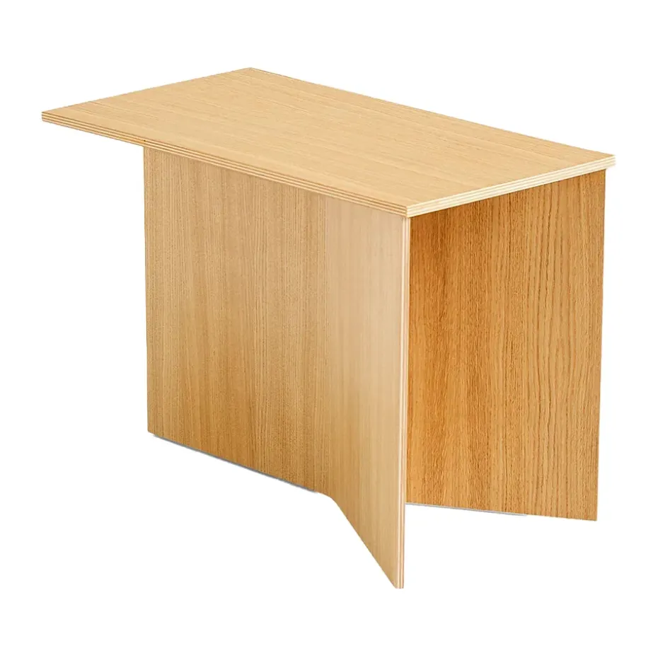Mesa auxiliar Slit Oblong 27,5x49 cm, Lacquered oak