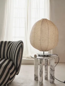 Mesa auxiliar Taula Ø54,4x45 cm, White-charcoal