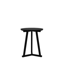 Mesa auxiliar Tripod, Black oak small 56x46 cm