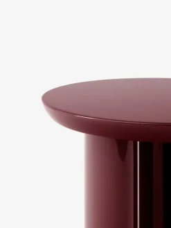 Mesa auxiliar Tung JA3, burgundy red