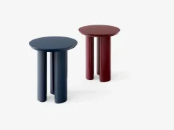 Mesa auxiliar Tung JA3, burgundy red