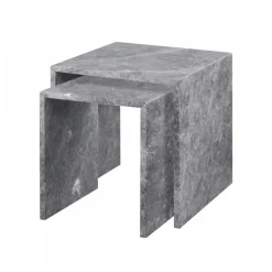 Mesa auxiliar Varu 2 piezas, Tundra gray